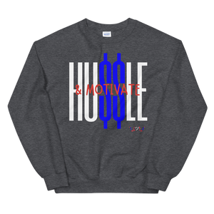 Hustle & Motivate "Red/Blue" | Sweatshirt