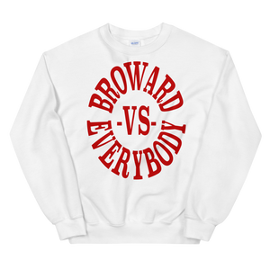 Broward -vs- Everybody | Crewneck (crimson)