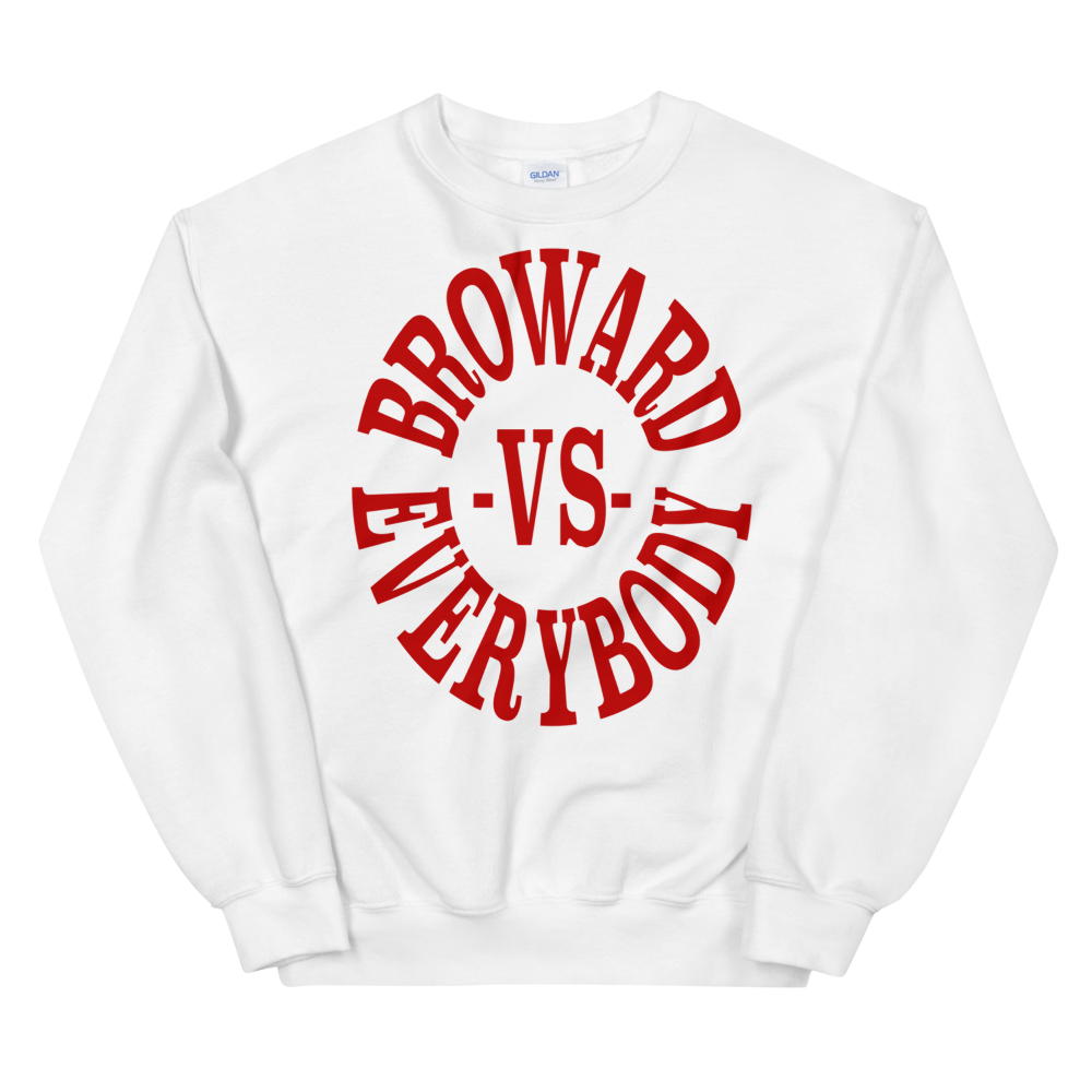 Broward -vs- Everybody | Crewneck (crimson)