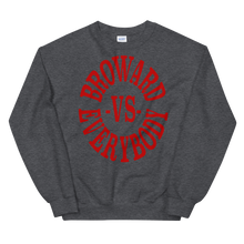 Load image into Gallery viewer, Broward -vs- Everybody | Crewneck (crimson)
