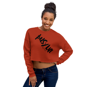 Busy Life "Original Black" | Women Crop Sweatshirt