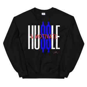 Hustle & Motivate "Red/Blue" | Sweatshirt