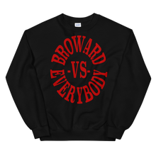 Load image into Gallery viewer, Broward -vs- Everybody | Crewneck (crimson)
