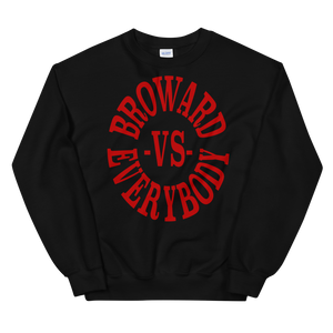 Broward -vs- Everybody | Crewneck (crimson)