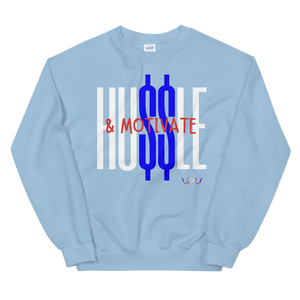 Hustle & Motivate "Red/Blue" | Sweatshirt