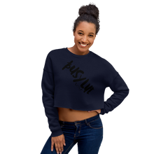 Load image into Gallery viewer, Busy Life &quot;Original Black&quot; | Women Crop Sweatshirt
