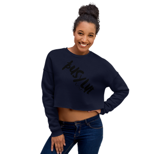 Busy Life "Original Black" | Women Crop Sweatshirt