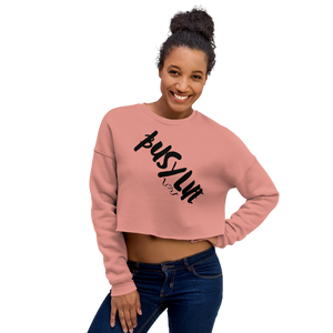 Busy Life "Original Black" | Women Crop Sweatshirt