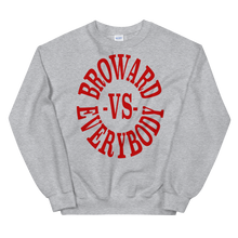 Load image into Gallery viewer, Broward -vs- Everybody | Crewneck (crimson)
