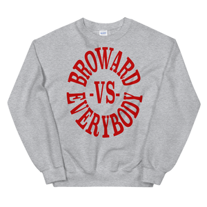 Broward -vs- Everybody | Crewneck (crimson)